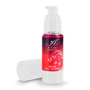 Extase Sensuel - Hot Oil Aardbei 30 ml