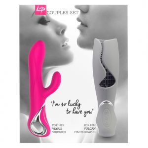 LoversPremium - Venus & Vulcan Koppel Set Roze & Grijs