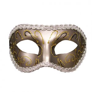S&M - Grey Masquerade Masker