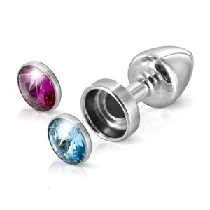 Diogol - Anni Butt Plug Magneet Roze & Blauw 30 mm