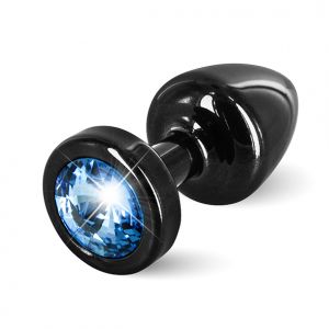 Diogol - Anni Butt Plug Rond 25 mm Zwart & Blauw 