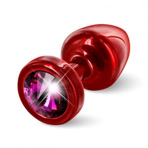 Diogol - Anni Butt Plug Rond 25 mm Rood & Roze 