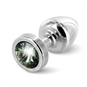Diogol - Anni Butt Plug Rond 25 mm Zilver & Zwart 