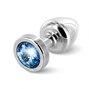 Diogol - Anni Butt Plug Rond 25 mm Zilver & Blauw 