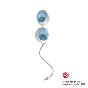 Ovo - L1 Liefdesballen Wit Lichtblauw