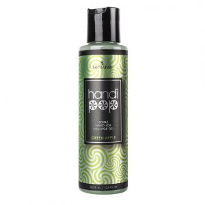 Sensuva - Handipop Hand Job Massage Gel Groene Appel 125 ml
