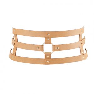 Bijoux Indiscrets - Maze Wide Belt Bruin