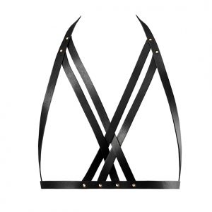 Bijoux Indiscrets - Maze Halter Bra Harness Zwart