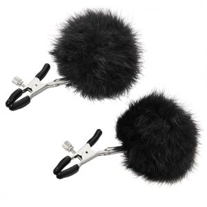 Sportsheets - Sincerely Fur Tepelklemmen Zwart