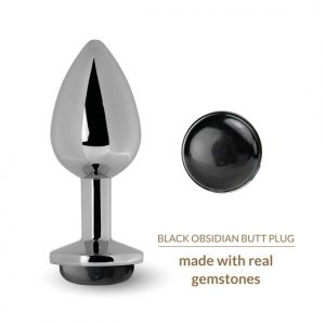 La Gemmes - Buttplug Zwarte Obsidiaan