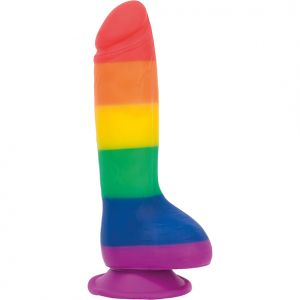 Addiction - Justin 8 Inch Dong Regenboog