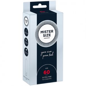 Mister Size - 60 mm Condooms 10 Stuks