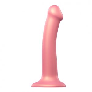 Strap-On-Me - Mono Density Dildo Metallic Shine Roze M