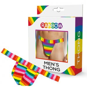Regenboog Mannen String