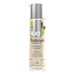 System JO - Naturals Massage Olie Kokosnoot en Limoen 120 ml