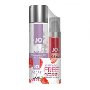 System JO - Agape 120ml en FREE Oral Delight Strawberry 30 ml