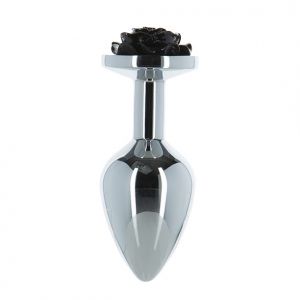 Lux Active - Metalen Butt Plug Black Rose