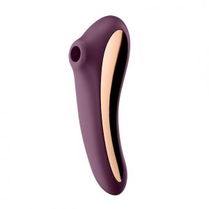 Satisfyer - Dual Kiss Insertable Air Pulse Vibrator Wine Red
