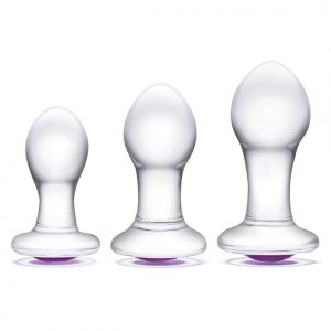 Glas - Bling Bling Glass 3 pc Anal Training Kit 